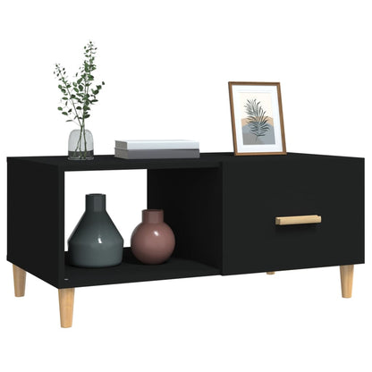 vidaXL Couchtisch Schwarz 89,5x50x40 cm Holzwerkstoff