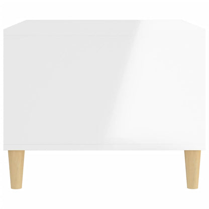 vidaXL Couchtisch Hochglanz-Weiß 60x50x40 cm Holzwerkstoff