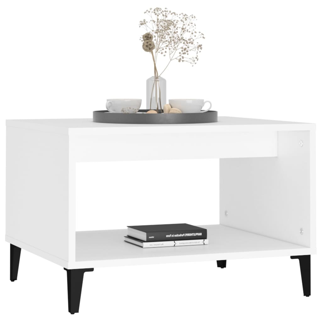 vidaXL Couchtisch Weiß 60x50x40 cm Holzwerkstoff