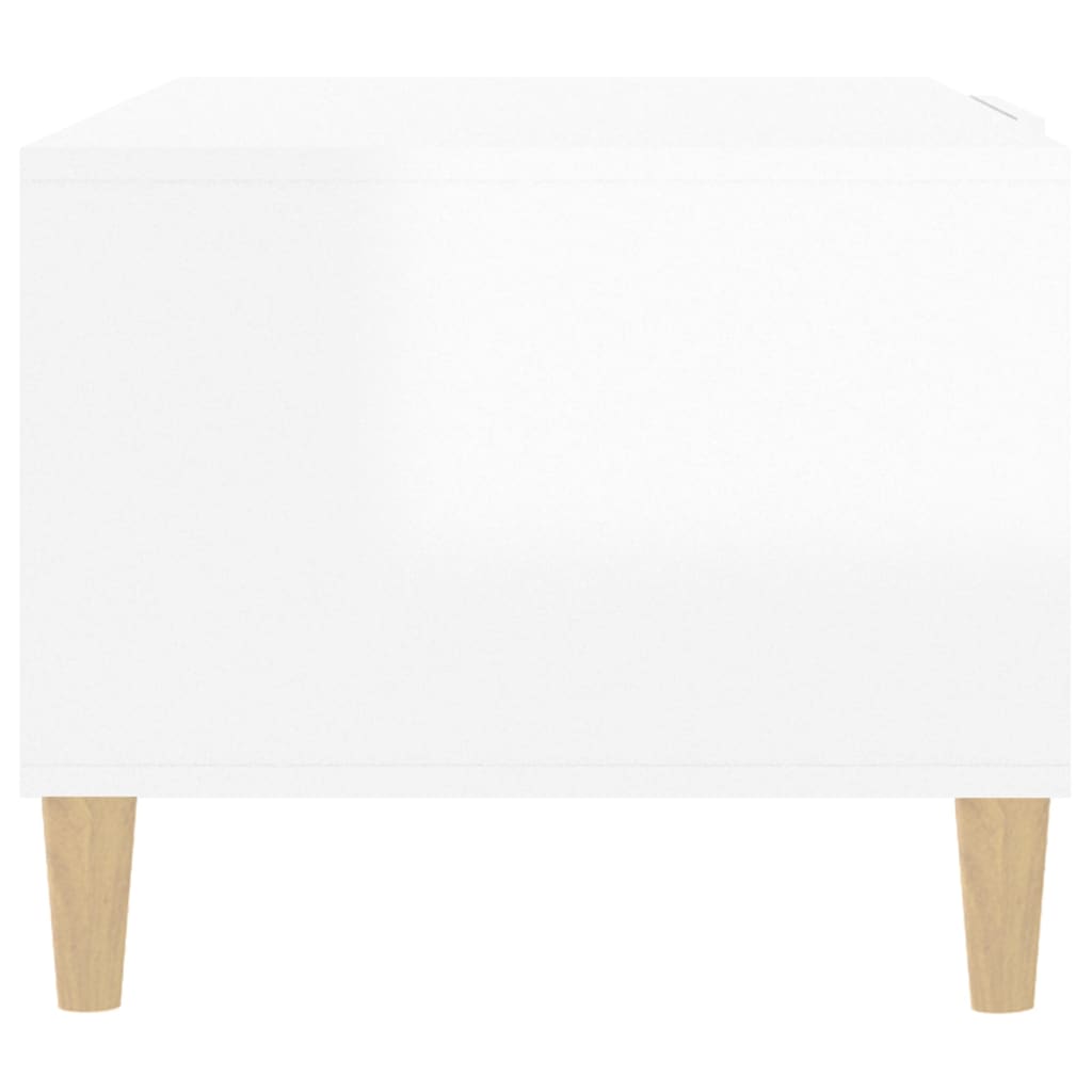 vidaXL Couchtisch Hochglanz-Weiß 102x50x40 cm Holzwerkstoff