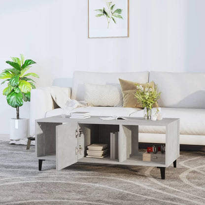 vidaXL Couchtisch Betongrau 102x50x40 cm Holzwerkstoff