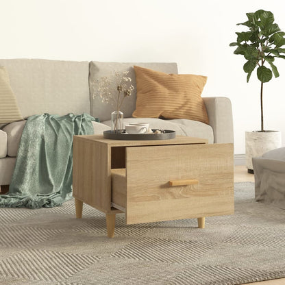 vidaXL Tables basses 2 pcs Chêne sonoma 50x50x40 cm Bois d'ingénierie