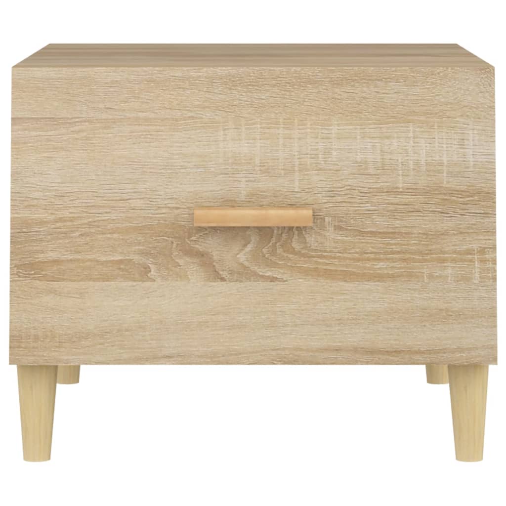 vidaXL Tables basses 2 pcs Chêne sonoma 50x50x40 cm Bois d'ingénierie