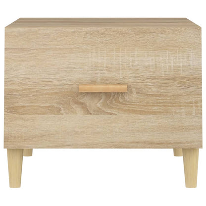 vidaXL Tables basses 2 pcs Chêne sonoma 50x50x40 cm Bois d'ingénierie
