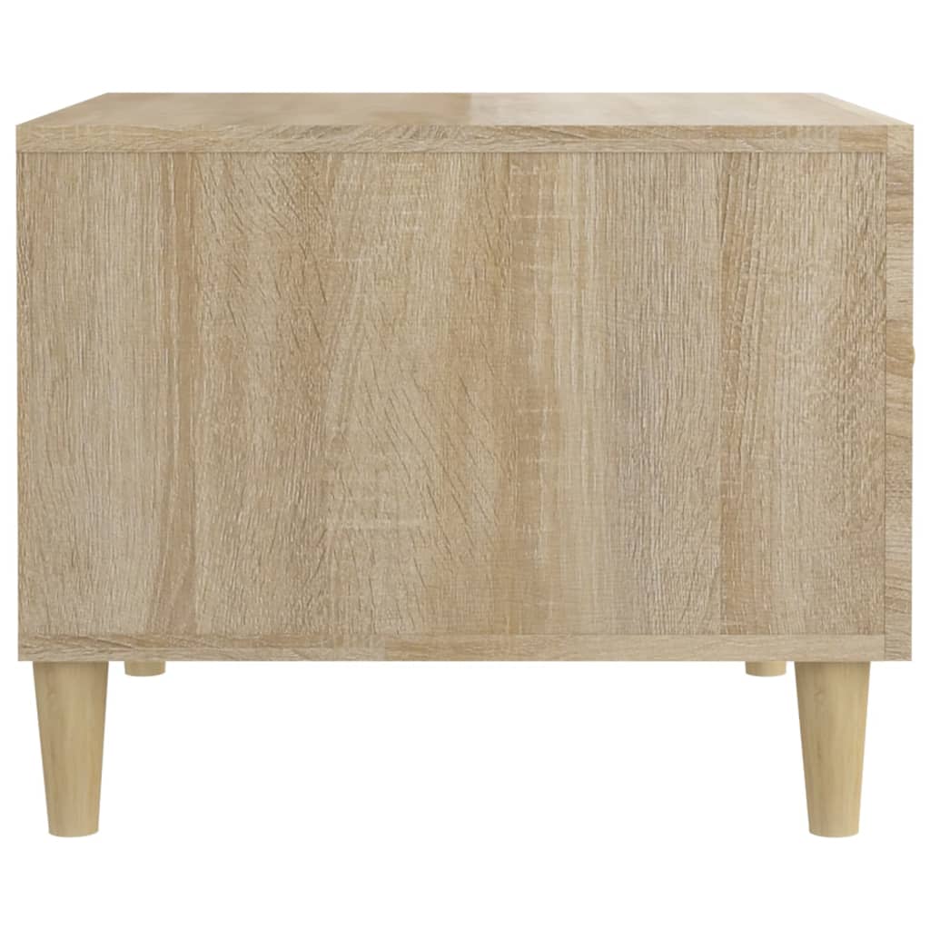 vidaXL Tables basses 2 pcs Chêne sonoma 50x50x40 cm Bois d'ingénierie