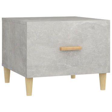 vidaXL Table basse gris béton 50x50x40 cm, bois d'ingénierie
