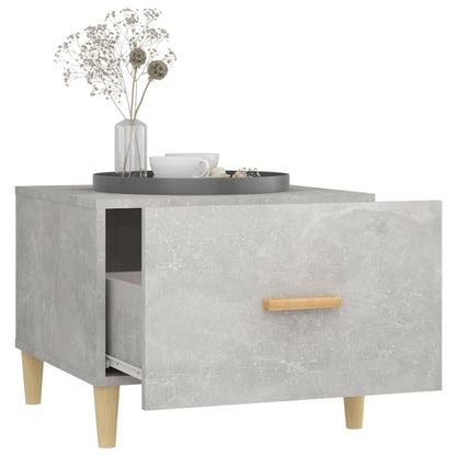 vidaXL Tables basses 2 pcs Gris béton 50x50x40 cm Bois d'ingénierie