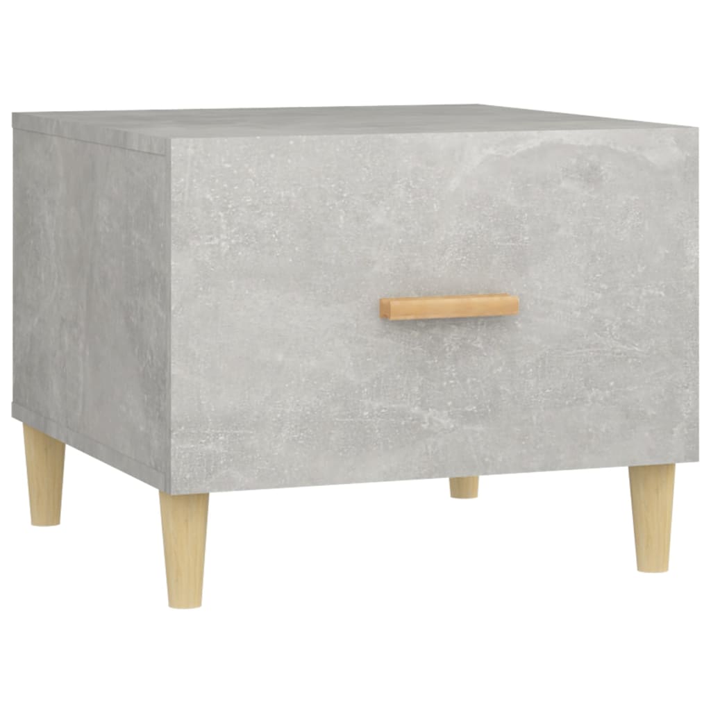 vidaXL Tables basses 2 pcs Gris béton 50x50x40 cm Bois d'ingénierie
