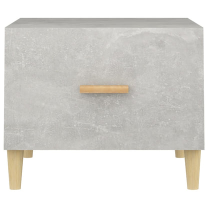 vidaXL Tables basses 2 pcs Gris béton 50x50x40 cm Bois d'ingénierie