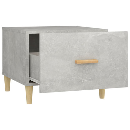 vidaXL Tables basses 2 pcs Gris béton 50x50x40 cm Bois d'ingénierie