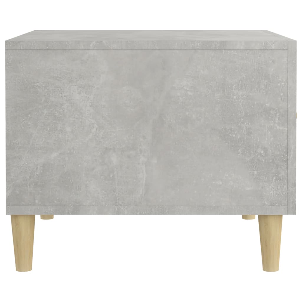 vidaXL Tables basses 2 pcs Gris béton 50x50x40 cm Bois d'ingénierie
