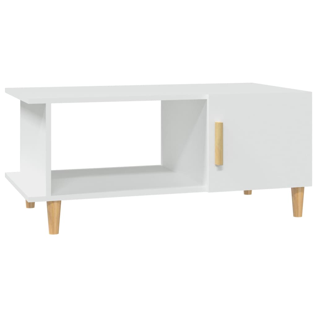 vidaXL Table basse Blanc 90x50x40 cm Bois d'ingénierie