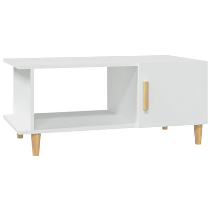 vidaXL Table basse Blanc 90x50x40 cm Bois d'ingénierie