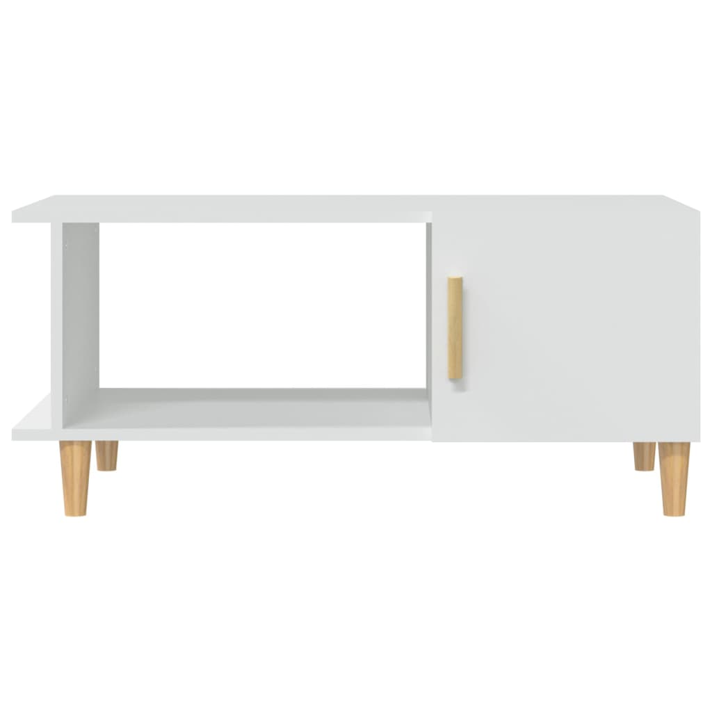 vidaXL Table basse Blanc 90x50x40 cm Bois d'ingénierie