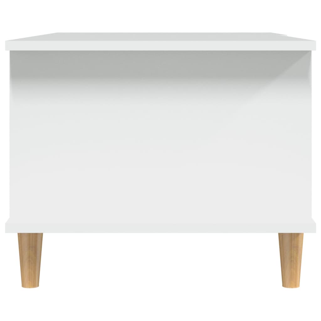 vidaXL Table basse Blanc 90x50x40 cm Bois d'ingénierie