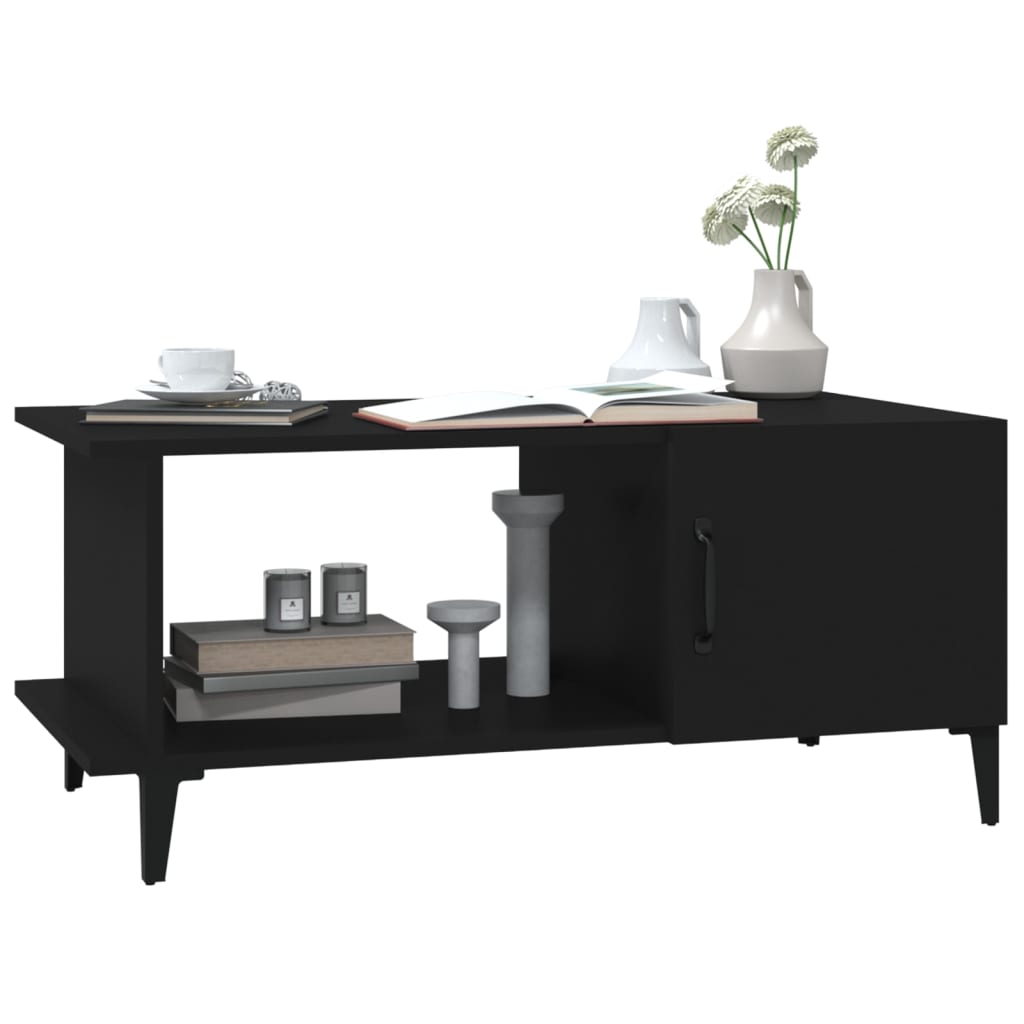 vidaXL Couchtisch Schwarz 90x50x40 cm Holzwerkstoff