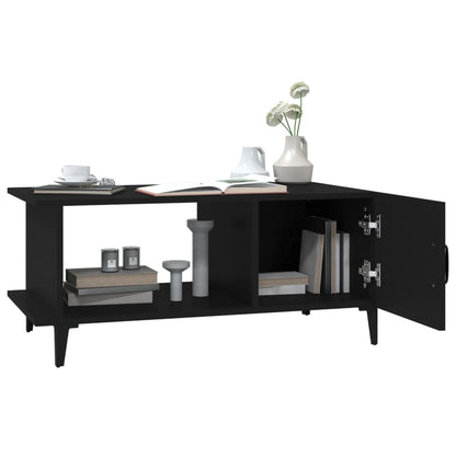 vidaXL Couchtisch Schwarz 90x50x40 cm Holzwerkstoff