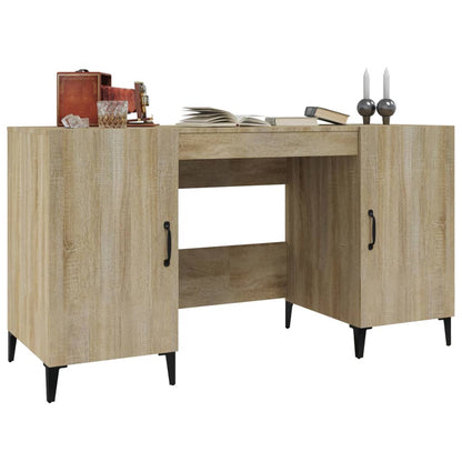 vidaXL Schreibtisch Sonoma-Eiche 140x50x75 cm Holzwerkstoff