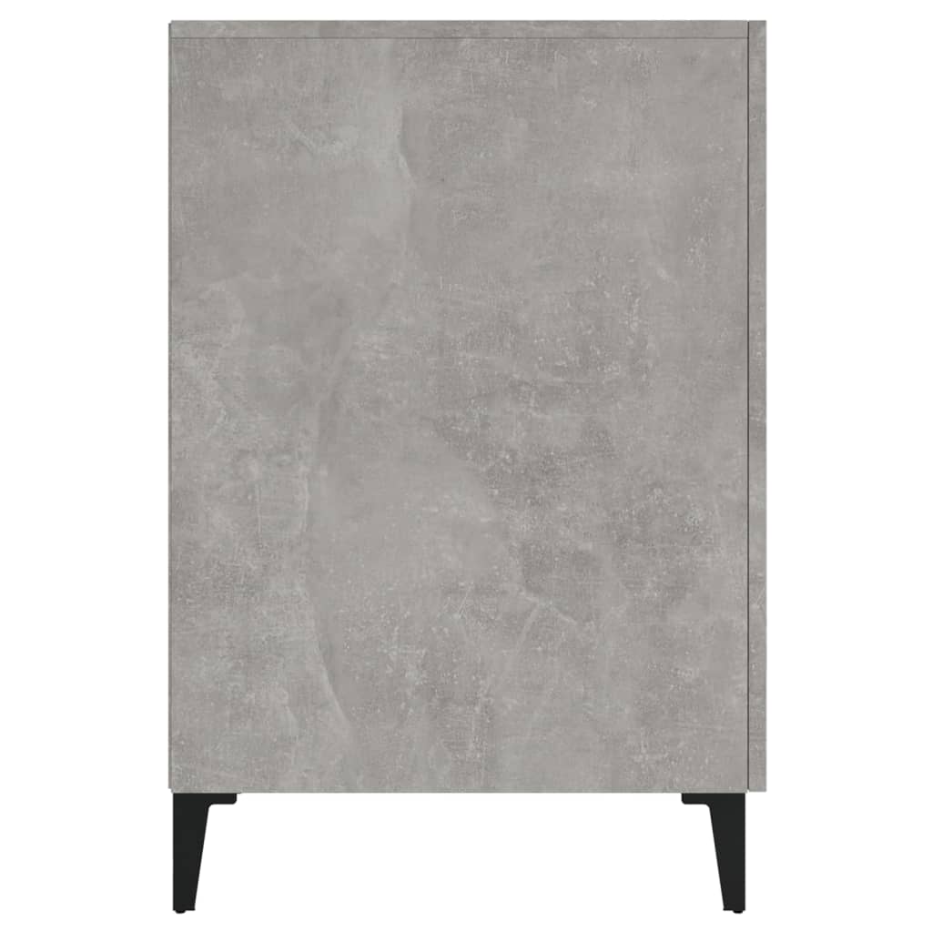 vidaXL Bureau gris béton 140x50x75 cm Aggloméré