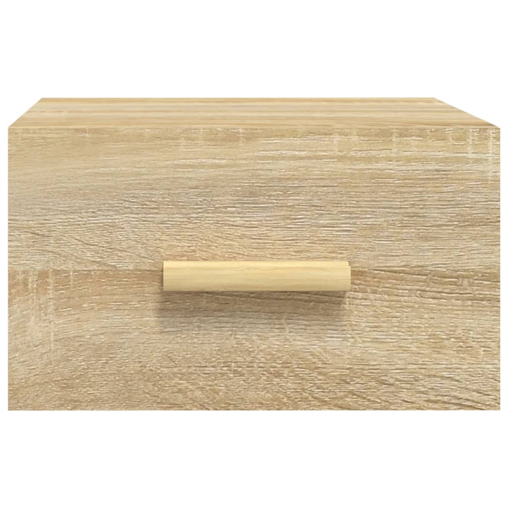 vidaXL Wand-Nachttische 2 Stk. Sonoma-Eiche 35x35x20 cm