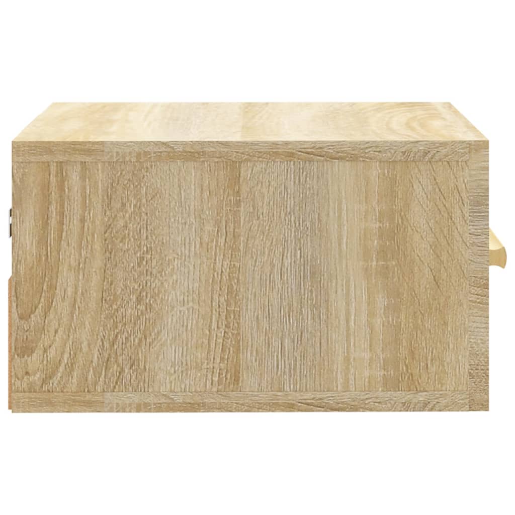 vidaXL Wand-Nachttische 2 Stk. Sonoma-Eiche 35x35x20 cm
