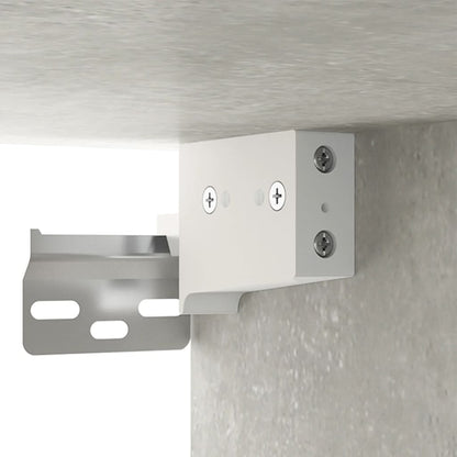 vidaXL Wand-Nachttische 2 Stk. Betongrau 35x35x20 cm