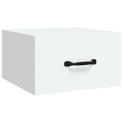 vidaXL Wand-Nachttische 2 Stk. Weiß 35x35x20 cm