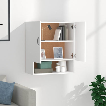 vidaXL Armoire murale blanche 60x31x70 cm en bois d'ingénierie