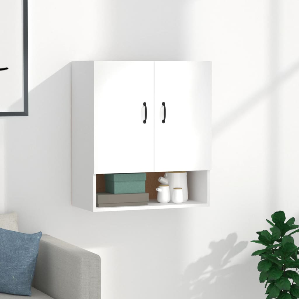 vidaXL Armoire murale blanche 60x31x70 cm en bois d'ingénierie