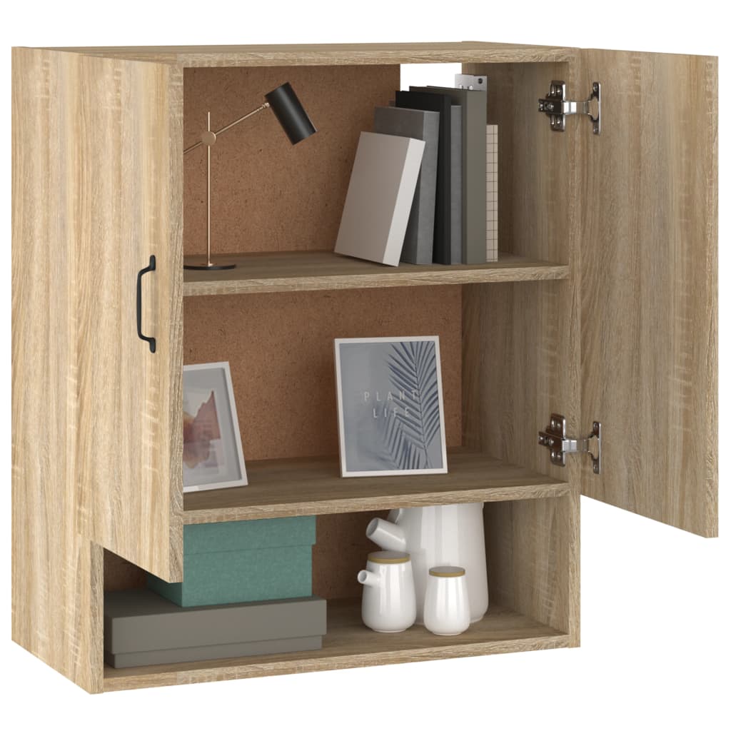 vidaXL Wandschrank Sonoma-Eiche 60x31x70 cm Holzwerkstoff