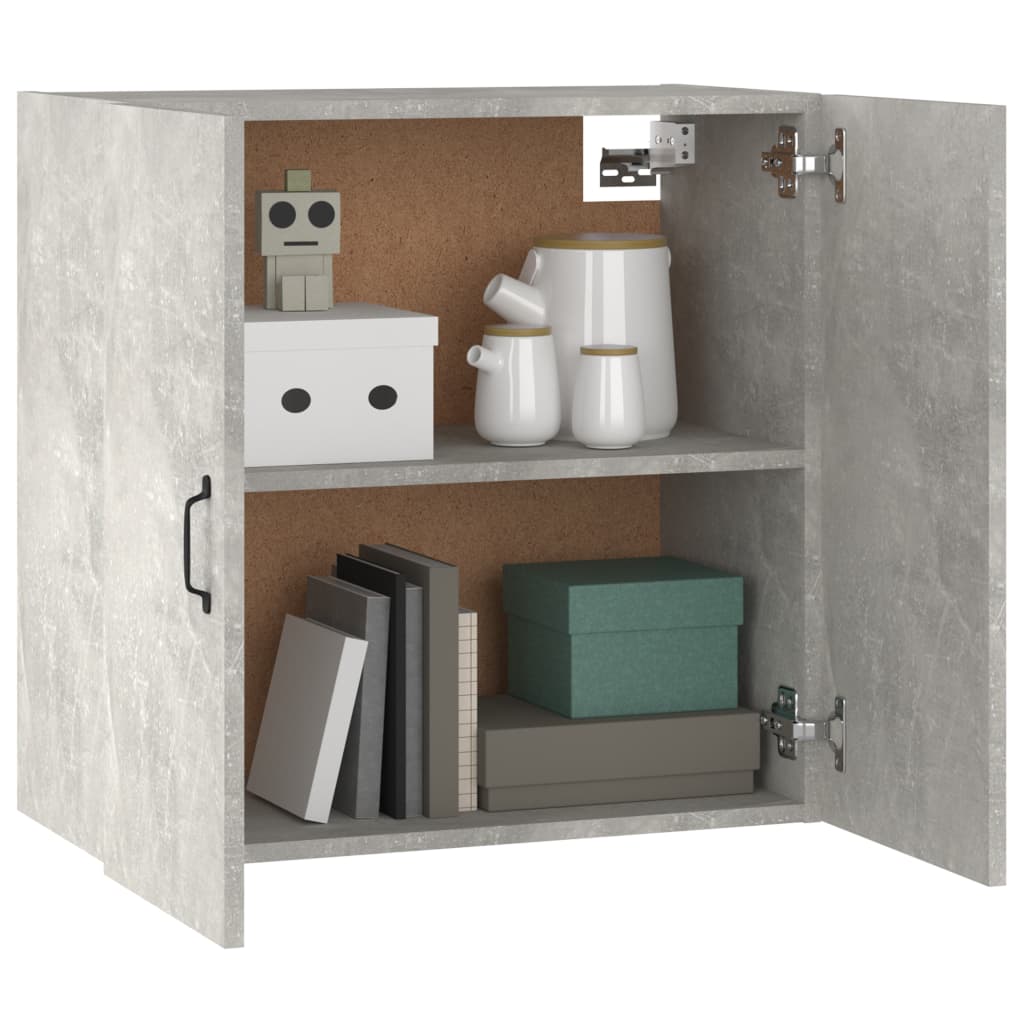 vidaXL Wandschrank Betongrau 60x31x60 cm Holzwerkstoff
