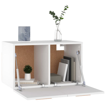 vidaXL Armoire murale blanche 60x36,5x35 cm en bois d'ingénierie