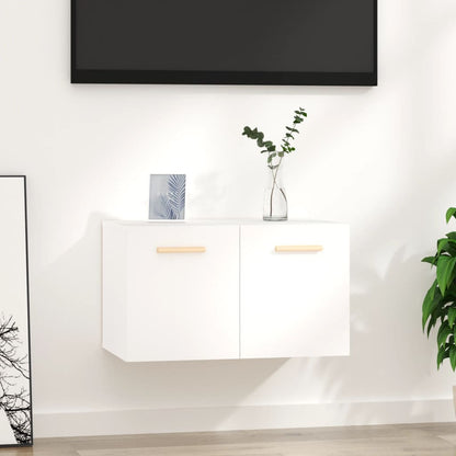 vidaXL Armoire murale blanche 60x36,5x35 cm en bois d'ingénierie