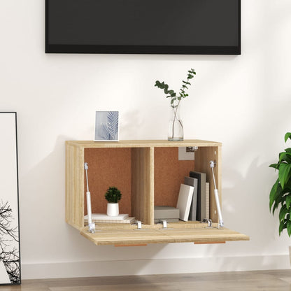 vidaXL Wandschrank Sonoma-Eiche 60x36,5x35 cm Holzwerkstoff
