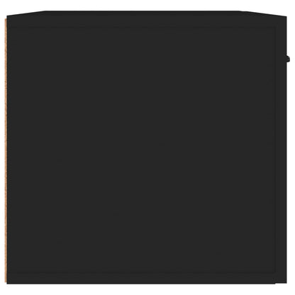 vidaXL Wandschrank Schwarz 60x36,5x35 cm Holzwerkstoff
