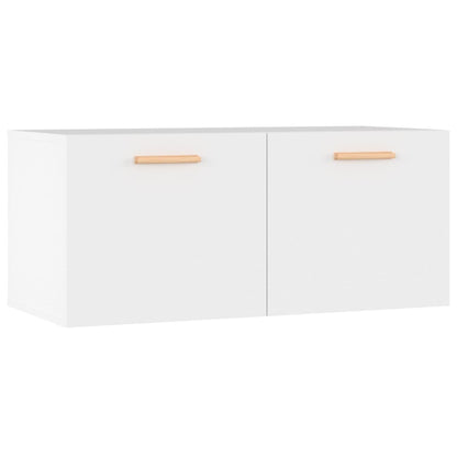 vidaXL Armoire murale blanc 80x35x36,5 cm Aggloméré