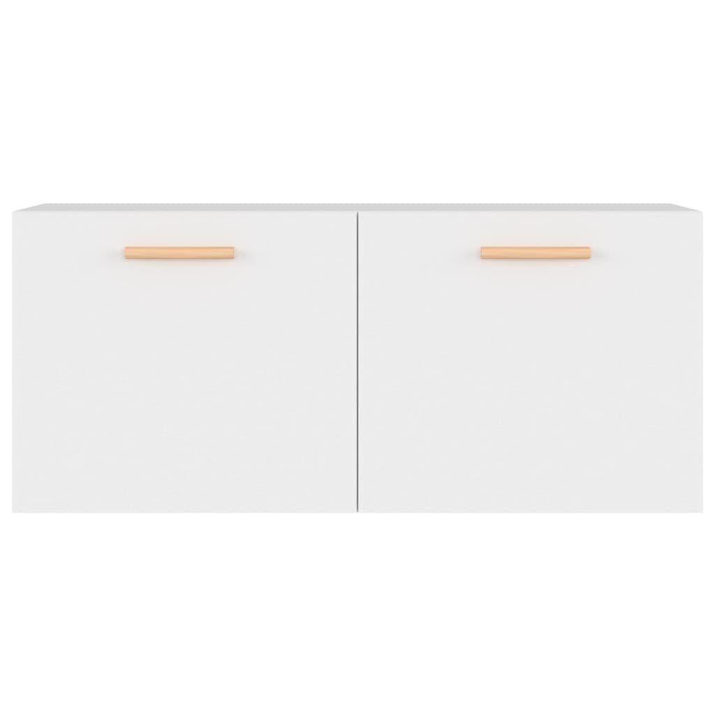 vidaXL Armoire murale blanc 80x35x36,5 cm Aggloméré