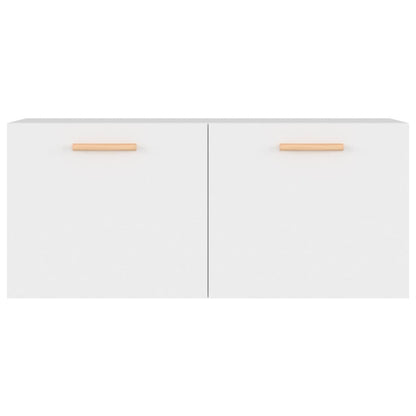 vidaXL Armoire murale blanc 80x35x36,5 cm Aggloméré