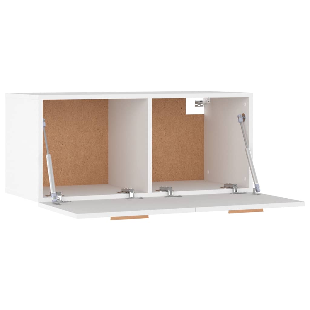 vidaXL Armoire murale blanc 80x35x36,5 cm Aggloméré