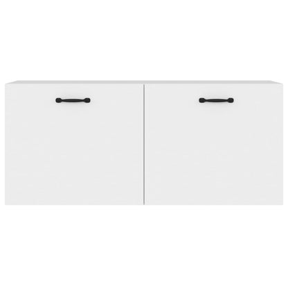 vidaXL Armoire murale blanc 80x36,5x35 cm Aggloméré