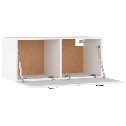 vidaXL Armoire murale blanc 80x36,5x35 cm Aggloméré