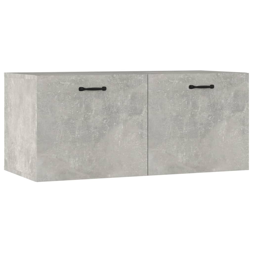 vidaXL Wandschrank Betongrau 80x36,5x35 cm Holzwerkstoff