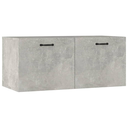 vidaXL Wandschrank Betongrau 80x36,5x35 cm Holzwerkstoff