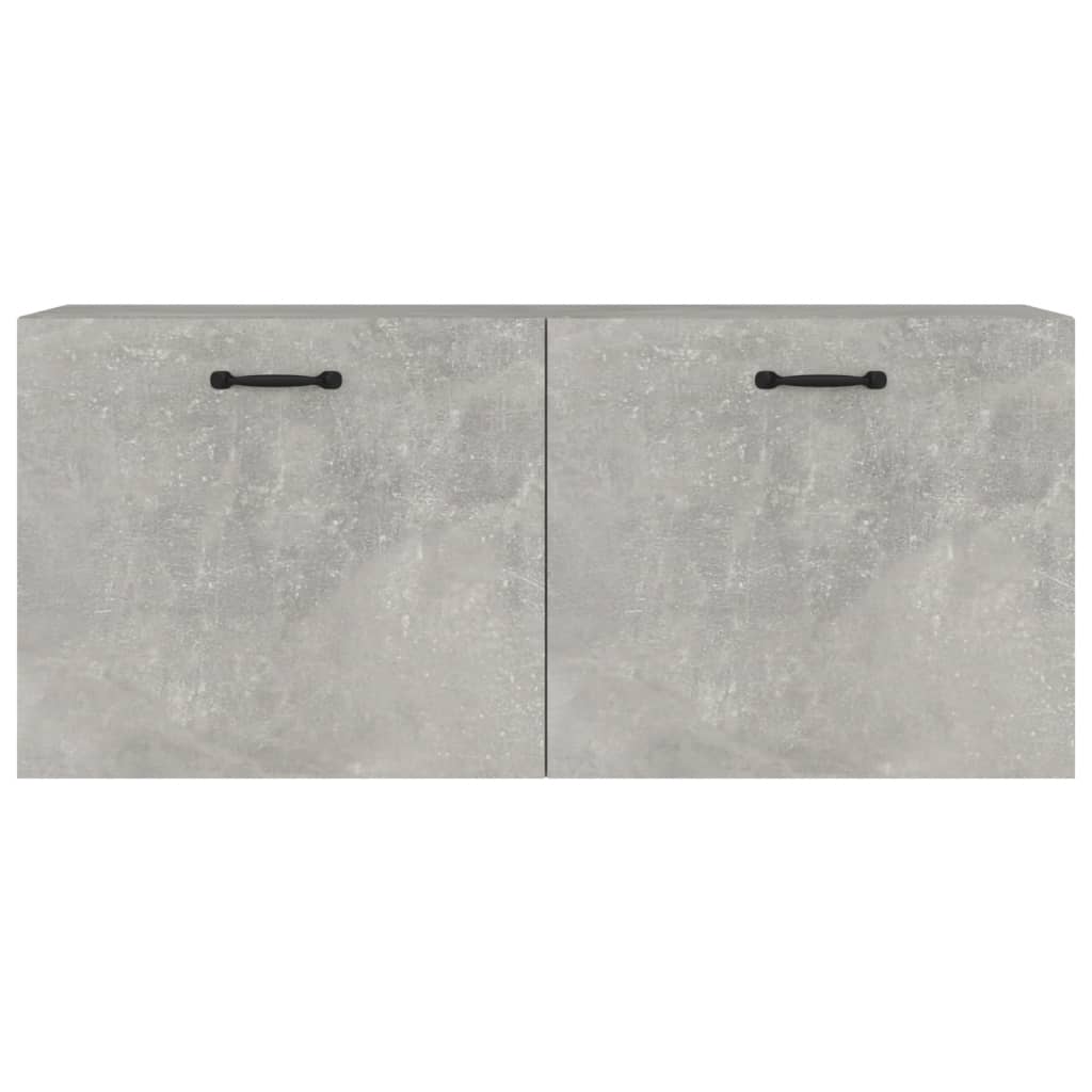 vidaXL Wandschrank Betongrau 80x36,5x35 cm Holzwerkstoff