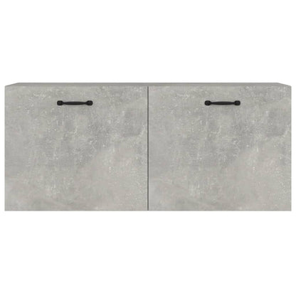 vidaXL Wandschrank Betongrau 80x36,5x35 cm Holzwerkstoff
