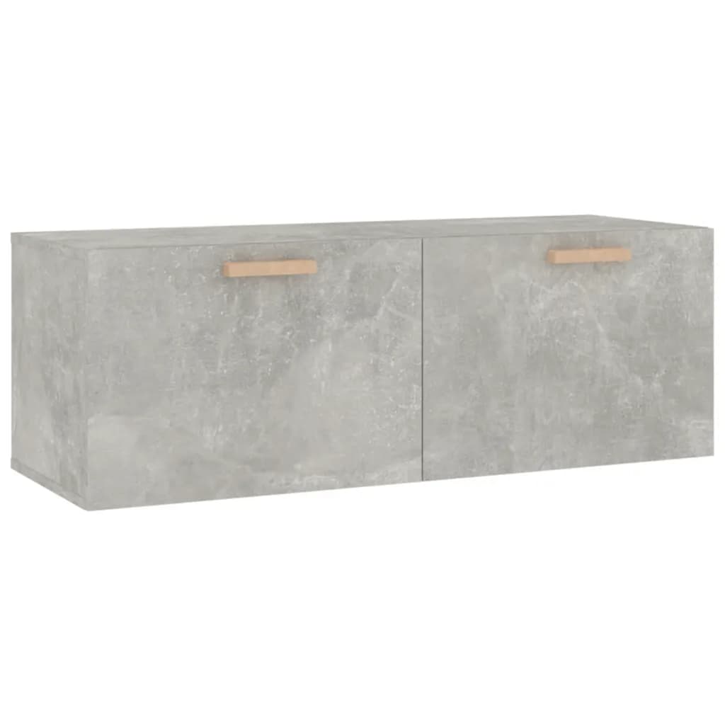 vidaXL Armoire murale gris béton 100x36,5x35 cm Aggloméré
