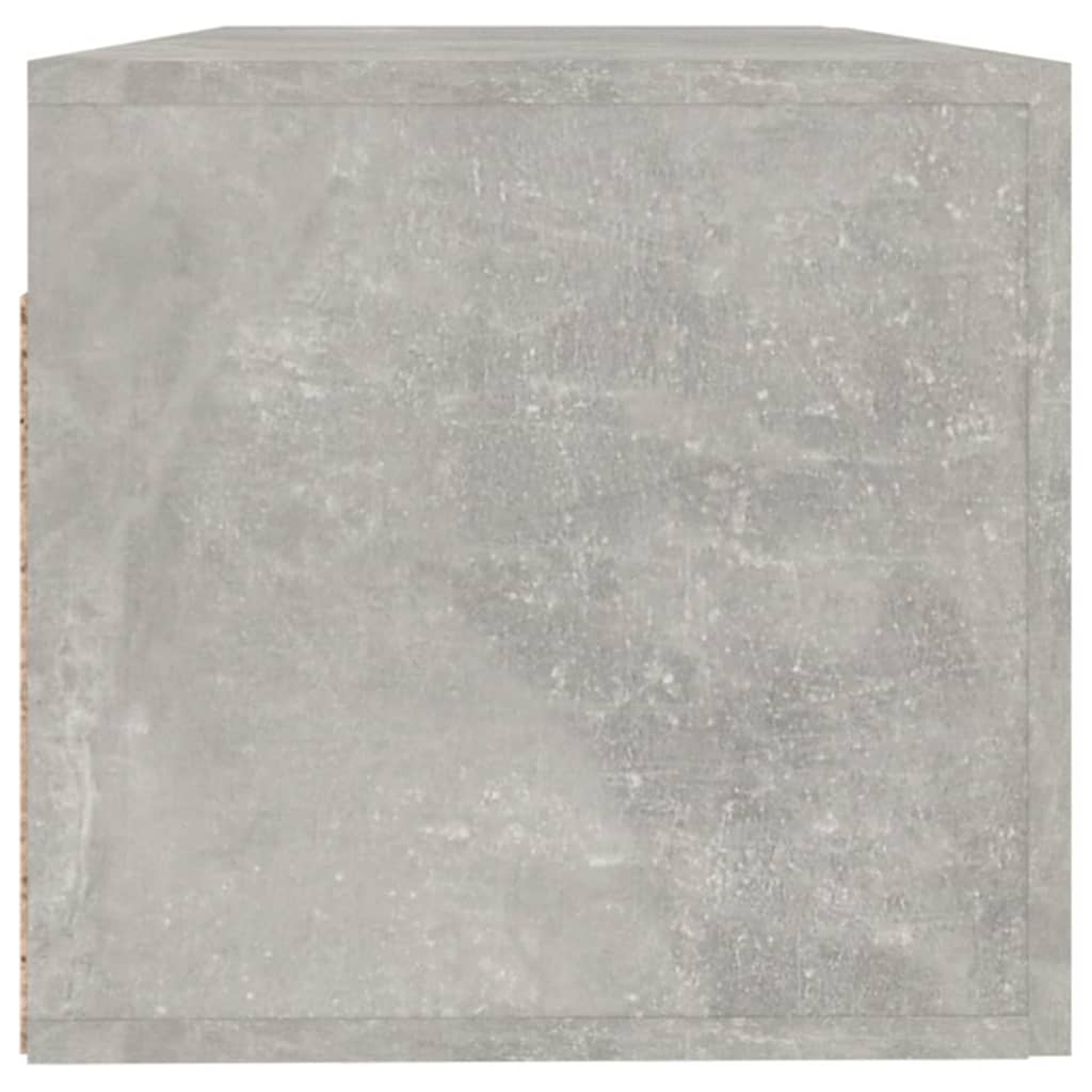 vidaXL Armoire murale gris béton 100x36,5x35 cm Aggloméré