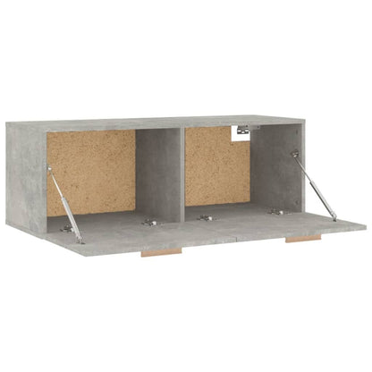 vidaXL Armoire murale gris béton 100x36,5x35 cm Aggloméré