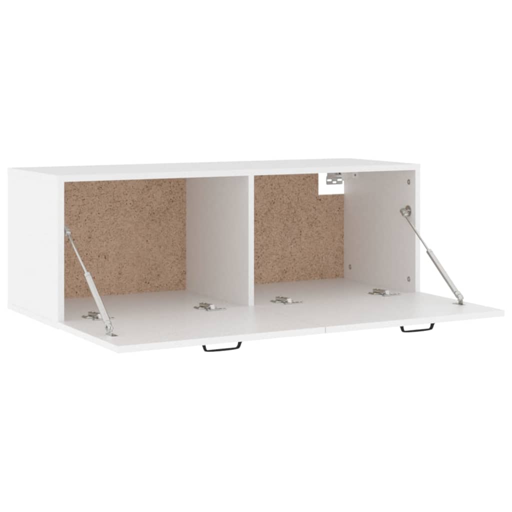vidaXL Wandschrank Weiß 100x36,5x35 cm Holzwerkstoff