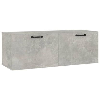 vidaXL Armoire murale gris béton 100x36,5x35 cm Aggloméré